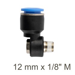 SWIVEL ELBOW PU 12MM X 1/8" M