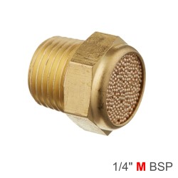 MUFFLER BRASS FLAT 1/4" MALE