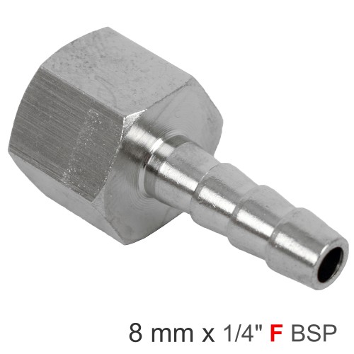 HOSETAIL 1/4"F X 8MM BULK