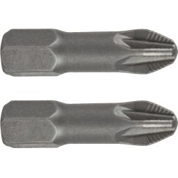 POZI.3 X 25MM INS.BIT 2/CARD