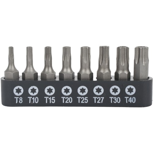 S/D TORX TAMP.RES. BIT SET 8PCE