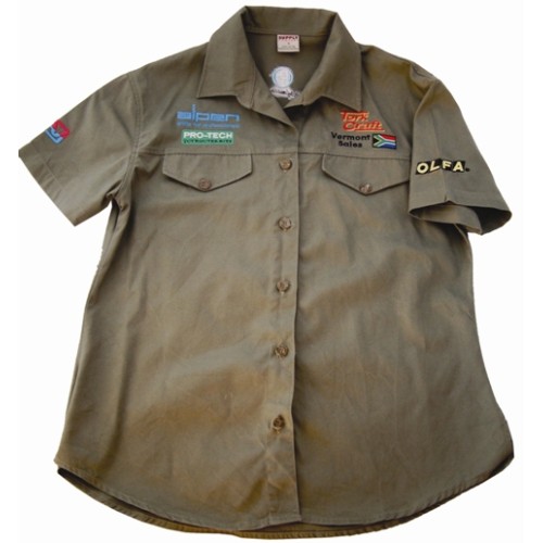 VERMONT MENS BUSH SHIRT KHAKI 100% COTTON 3XL