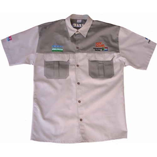 VERMONT MENS BUSH SHIRT KHAKI 100% COTTON 4XL VERMONT MENS BUSH SHIRT KHAKI 100% COTTON 4XL