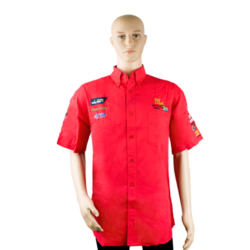 VERMONT MENS COTTON SHIRT RED 4XL VERMONT MENS COTTON SHIRT RED 4XL