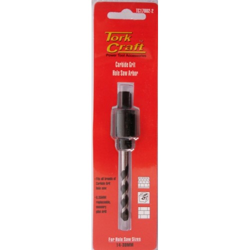 MANDREL CARBIDE GRIT HOLE SAW 16 - 30MM