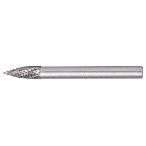 ROTARY BURR TUNGSTEN 6X18X6MM CONICAL CURVE
