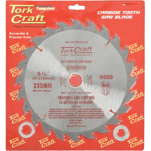 BLADE TCT 235 X 24T 30/20/16 GENERAL PURPOSE RIP