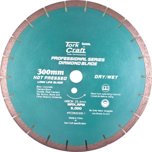 DIA. BLADE 300X12X25.4MM GEN. PURP. HOT PRESSED SEGMENTED DIA. BLADE 300X12X25.4MM GEN. PURP. HOT PRESSED SEGMENTED
