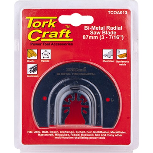 QUICK CHANGE RADIAL SAW BLADE 87MM(3-7/16") M42