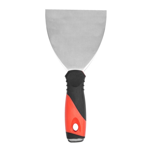 PUTTY KNIFE 100MM S/STEEL BLADE SOFT GRIP STEEL CAP