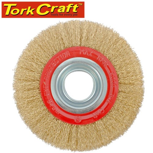WIRE WHEEL BRUSH 150 X 25MM BENCH GRINDER BLISTER